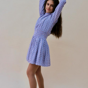 Rochie fete iDo 7903 albastru - Img 3