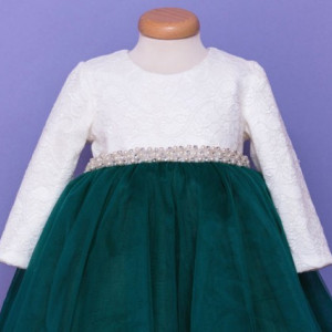 Rochita botez Emerald dress - Img 3