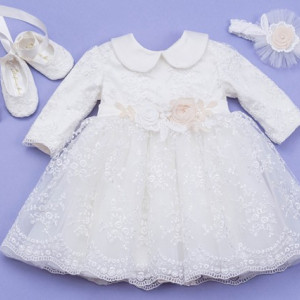 Set botez 3 piese Celeste - Img 3