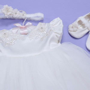 Set botez 3 piese Lace Fields - Img 4