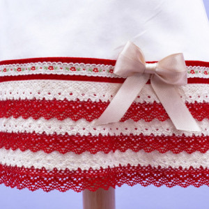 Set botez 3 piese Red Macrame - Img 7