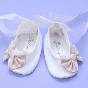 Set botez 4 piese Ivory Bow - Img 8