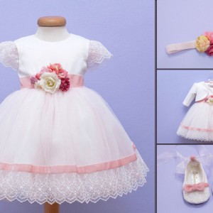 Set botez 4 piese Sweet Flower