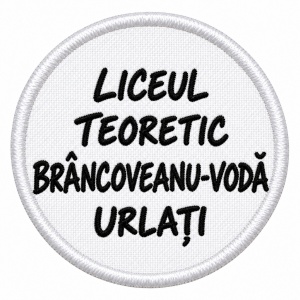 Sigla brodata Liceul Teoretic Brancoveanu Voda Urlati
