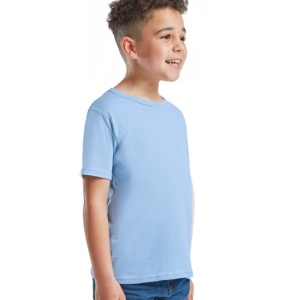tricou copii fruit of the loom albastru deschis lateral