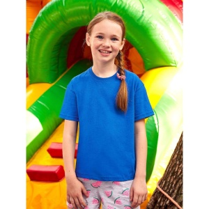 Tricou albastru R fete Fruit of the Loom