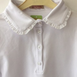 Bluza scoala alba fete RF3 alba - Img 2