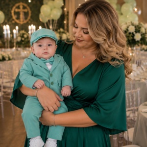 Costum botez baieti Zair Mint