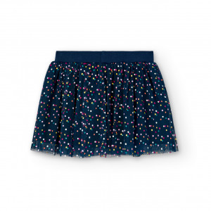 fusta bleumarin cu buline Boboli 427070 