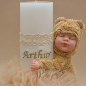 Lumanare de botez Mommy's little bear - Img 4