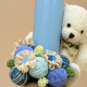 Lumanare de botez Spring bear - Img 3