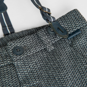 pantaloni baieti cu bretele Boboli 717050 detaliu 