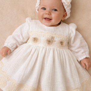Rochie de botez muselina Alessia