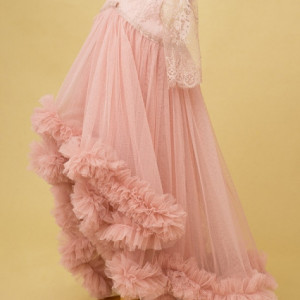 Rochie eleganta Pink Chantilly - Img 4