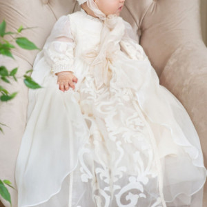 Rochie fete lux din matase naturala Victoria - Img 3
