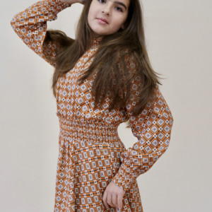 Rochie fete Sarabanda 7702 portocalie - Img 2