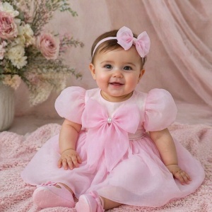 Rochita de botez Anastasia Pink