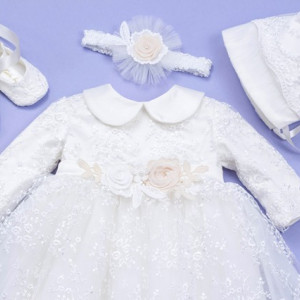 Set botez 3 piese Celeste - Img 4