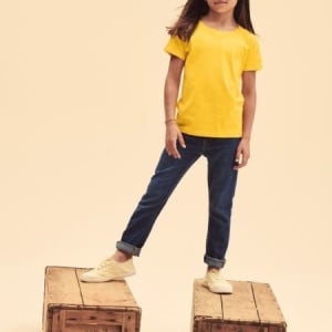 tricou copii fruit of the loom galben 1
