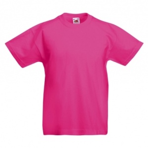 Tricou scoala Fruit of the Loom fuchsia