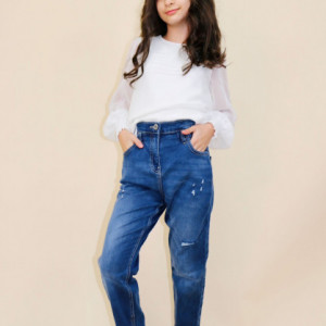 pantaloni denim fete