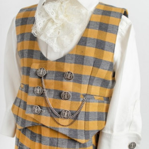 Costum baieti de lux Golden Tweed - Img 3