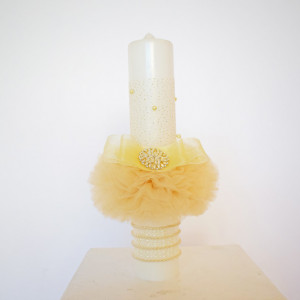 Lumanare de botez Gold Treasure
