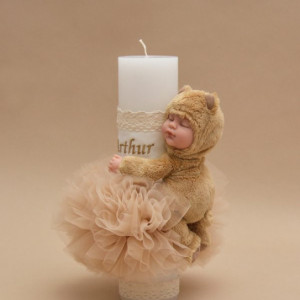 Lumanare de botez Mommy's little bear - Img 5