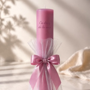 Lumanare de botez personalizata Cherry