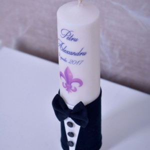 Lumanare de botez personalizata Eleganta - Img 2