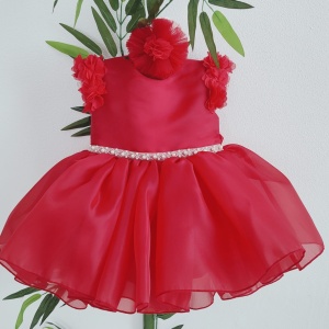 Rochie fete Lara Hibiscus Red