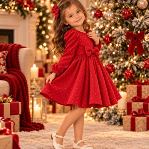 Rochie fete Winter Bella Red
