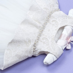 Rochita botez dantela si tulle Lalu - Img 6