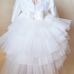 Rochita de lux White Dove (cu maneca lunga) - Img 2
