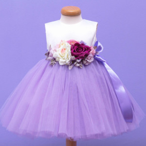 Set botez 3 piese Purple Bouquet - Img 2