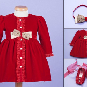 Set botez My Ruby Red Dress