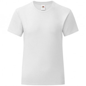 tricou alb copii fruit of the loom
