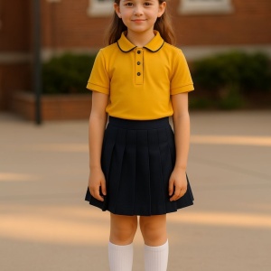 tricou polo scoala galben Gabriela