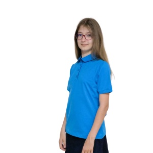 tricou polo turcoaz Gabriella 1