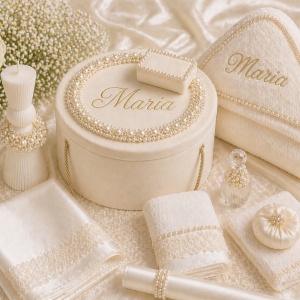 Trusou botez complet gama lux Precious Ivory