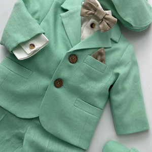costum de botez baieti vernil 