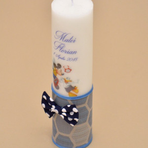 Lumanare de botez personalizata Mickey Fotbalist - Img 2