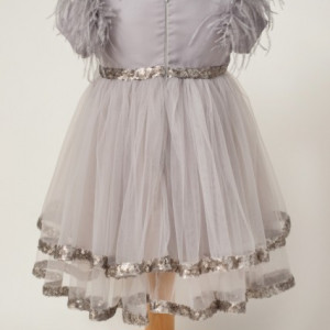 Rochie eleganta de lux Silver Rose - Img 3
