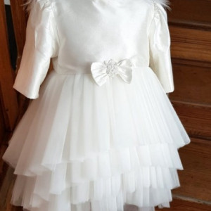 Rochie eleganta lux Ivory Silver Angel - Img 4
