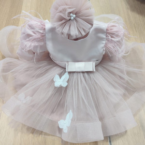 Rochie Little Butterfly bej