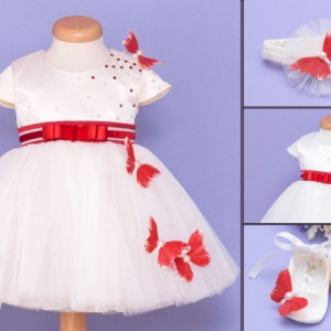 Rochita botez Sweet Red Butterfly - Img 4