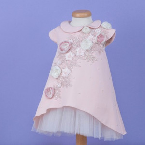 Set botez 4 piese Silk Petals - Img 2