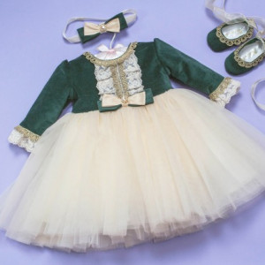 Set botez catifea verde Ballroom Royalty - Img 2