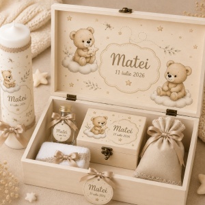 Set complet trusou Baby Bear Beige