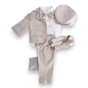 Costum botez Cream
